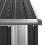 Abri de jardin Anthracite 118,5x97x209,5 cm Acier galvanisé – Image 5