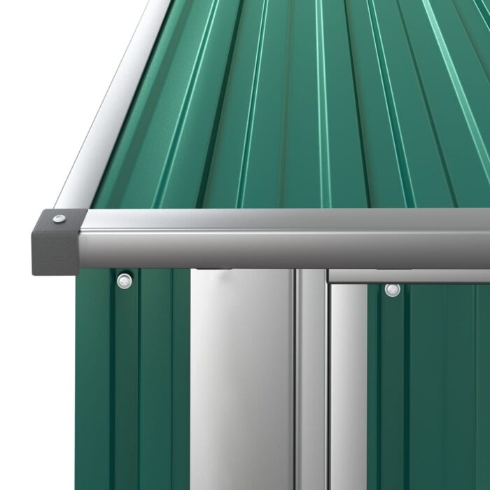 Abri de jardin Vert 180,5x97x209,5 cm Acier galvanisé – Image 4