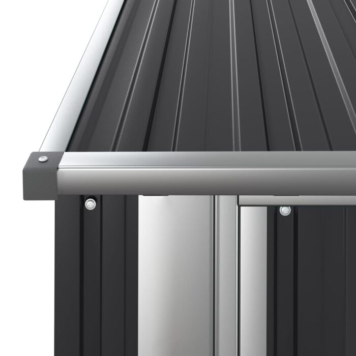 Abri de jardin Anthracite 180,5x97x209,5 cm Acier galvanisé – Image 3