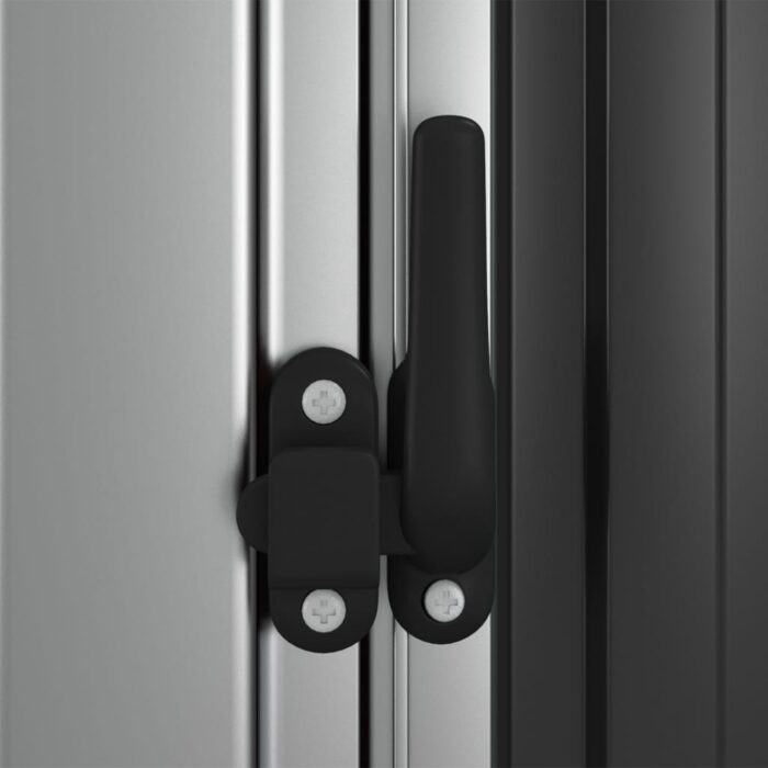 Abri de jardin Anthracite 180,5x97x209,5 cm Acier galvanisé – Image 4