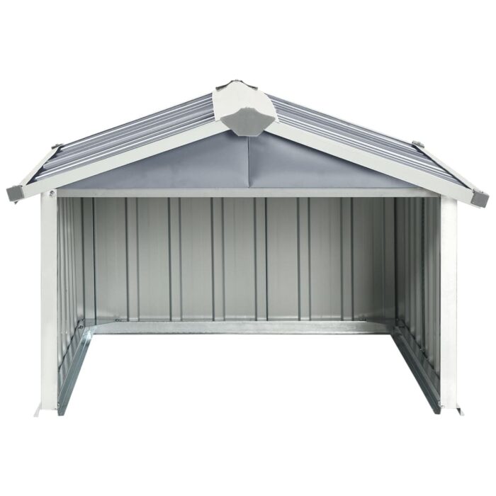 Abri pour robot de jardin 92x97x63 cm Acier galvanisé Gris – Image 2