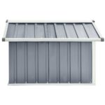 Abri pour robot de jardin 92x97x63 cm Acier galvanisé Gris – Image 4