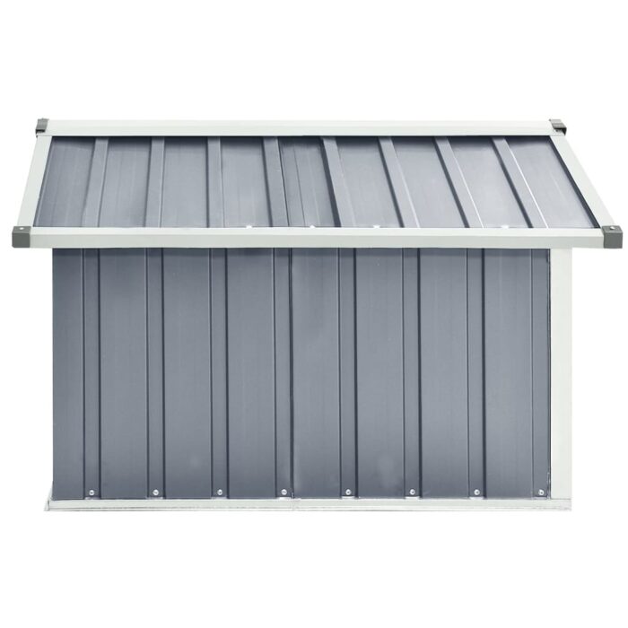 Abri pour robot de jardin 92x97x63 cm Acier galvanisé Gris – Image 4