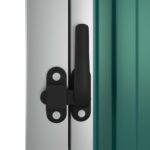 Abri à outils de jardin vert 88x89x161 cm acier galvanisé – Image 5