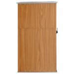 Abri à outils de jardin marron 88x89x161 cm acier galvanisé – Image 2