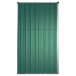 Abri à outils de jardin vert 161x89x161 cm acier galvanisé – Image 3