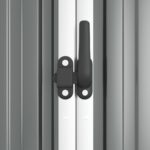 Abri à outils de jardin Gris 161x89x161 cm Acier galvanisé – Image 4