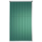 Abri à outils de jardin Vert 225x89x161 cm Acier galvanisé – Image 3