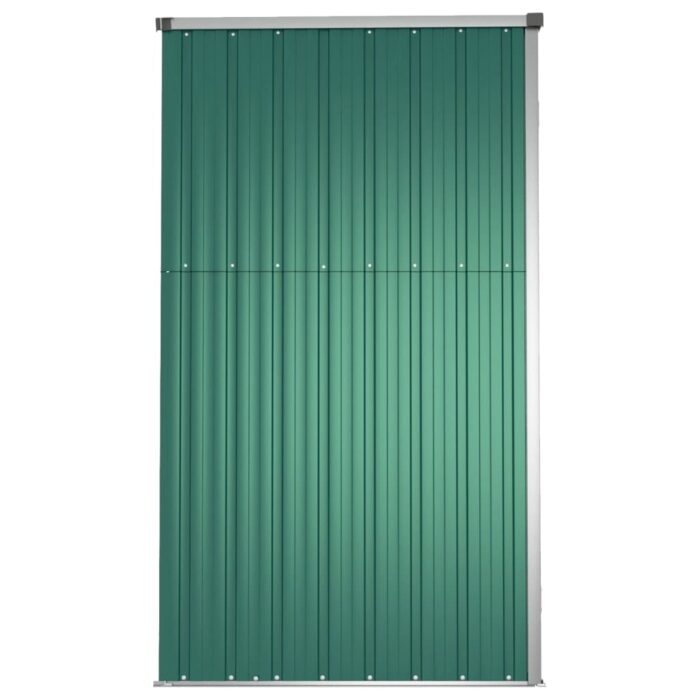 Abri à outils de jardin Vert 225x89x161 cm Acier galvanisé – Image 3