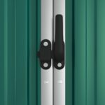 Abri à outils de jardin Vert 225x89x161 cm Acier galvanisé – Image 4