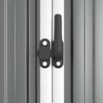 Abri à outils de jardin Gris 225x89x161 cm Acier galvanisé – Image 4