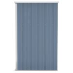 Remise de jardin murale Gris 118x100x178 cm Acier galvanisé – Image 2
