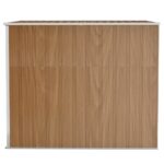 Abri de jardin mural Marron 118x194x178 cm Acier galvanisé – Image 3