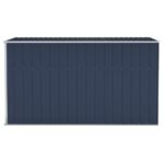 Abri de jardin mural Anthracite 118x288x178 cm Acier – Image 2