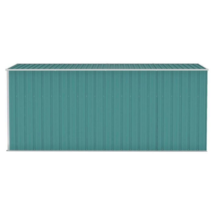 Abri de jardin mural Vert 118x382x178 cm Acier galvanisé – Image 2