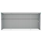 Abri de jardin mural Vert 118x382x178 cm Acier galvanisé – Image 3