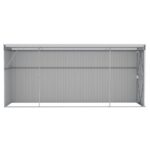 Abri de jardin mural Gris 118x382x178 cm Acier galvanisé – Image 3