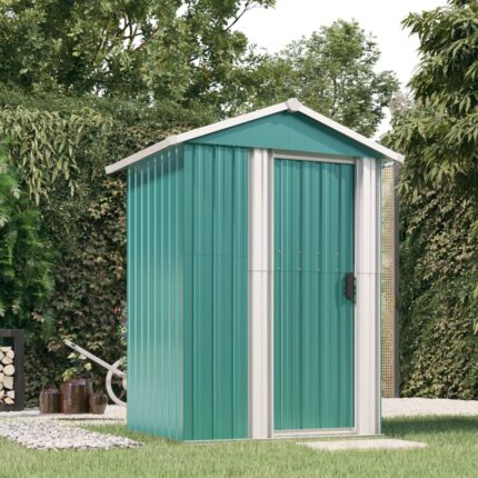 Abri de jardin Vert 126x97,5x177 cm Acier galvanisé