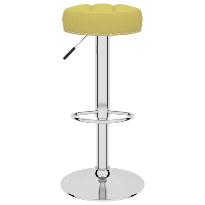 Tabourets de bar lot de 2 vert tissu – Image 2