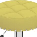 Tabourets de bar lot de 2 vert tissu – Image 6