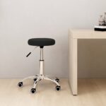 Chaise pivotante de bureau Noir Velours