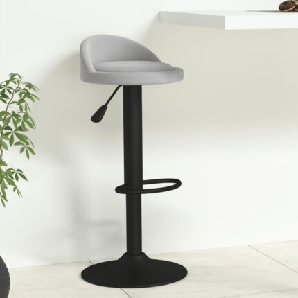 Tabouret de bar Gris clair Velours