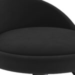 Tabourets de bar lot de 2 Noir Velours – Image 6