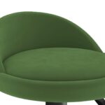 Tabourets de bar lot de 2 vert foncé velours – Image 6