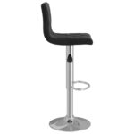 Tabourets de bar lot de 2 noir velours – Image 3