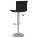Tabourets de bar lot de 2 noir velours – Image 4