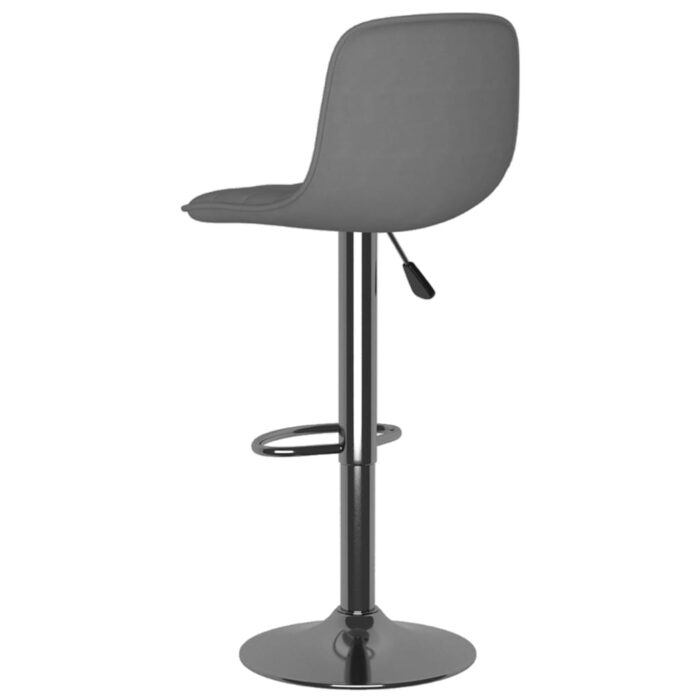 Tabourets de bar lot de 2 gris clair tissu – Image 5