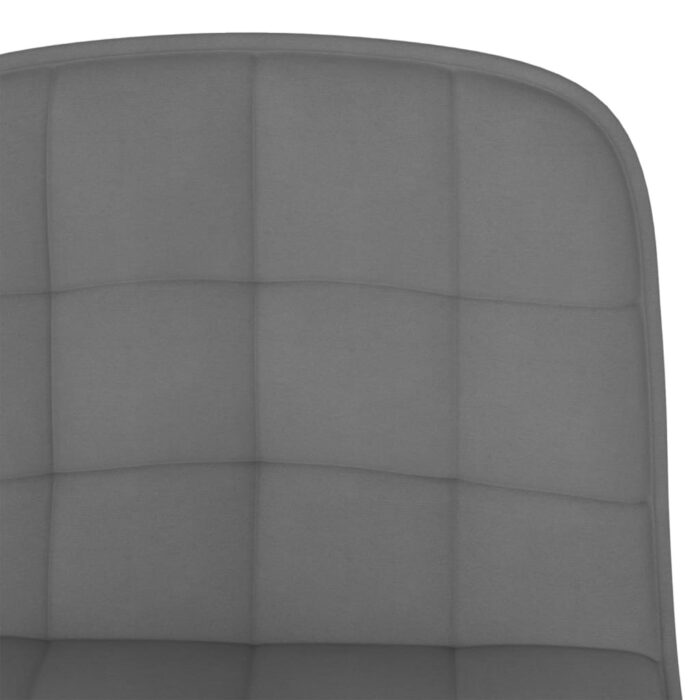 Tabourets de bar lot de 2 gris clair tissu – Image 7
