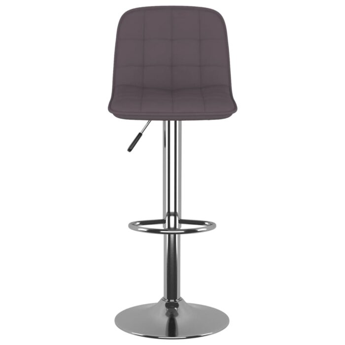 Tabourets de bar lot de 2 taupe tissu – Image 3