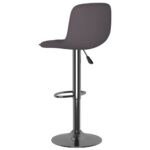 Tabourets de bar lot de 2 taupe tissu – Image 5