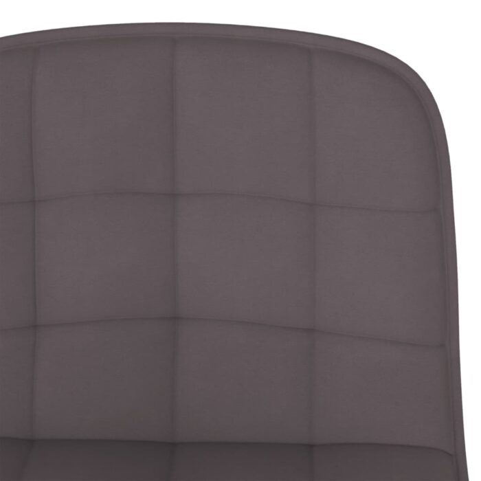 Tabourets de bar lot de 2 taupe tissu – Image 7