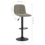 Tabouret de bar Gris clair Velours – Image 7