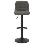 Tabouret de bar Gris foncé Velours – Image 2