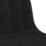 Tabourets de bar lot de 2 noir velours – Image 7