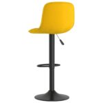Tabourets de bar lot de 2 Jaune Velours – Image 5