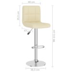Tabouret de bar Crème Tissu – Image 7
