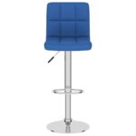Tabouret de bar Bleu Tissu – Image 2