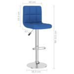 Tabouret de bar Bleu Tissu – Image 7