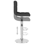 Tabouret de bar Noir Tissu – Image 5