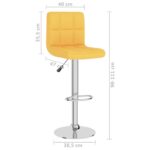 Tabouret de bar Jaune moutarde Tissu – Image 7