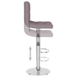 Tabouret de bar Taupe Tissu – Image 5