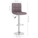 Tabouret de bar Taupe Tissu – Image 7