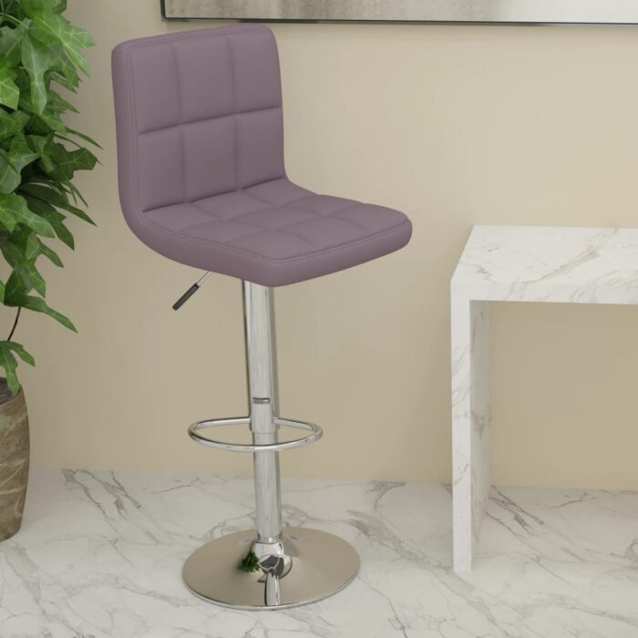Tabouret de bar Taupe Tissu – Image 1