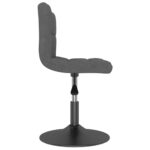 Chaises pivotantes à manger lot de 2 gris foncé velours – Image 3