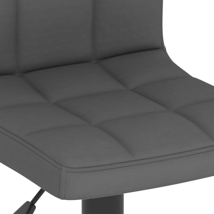 Tabouret de bar Gris foncé Tissu – Image 6