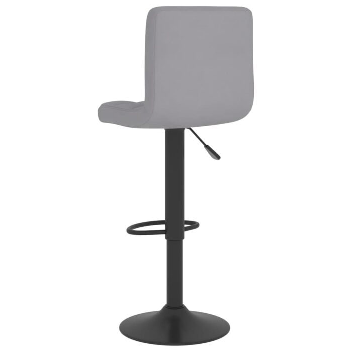Tabouret de bar Gris clair Tissu – Image 4